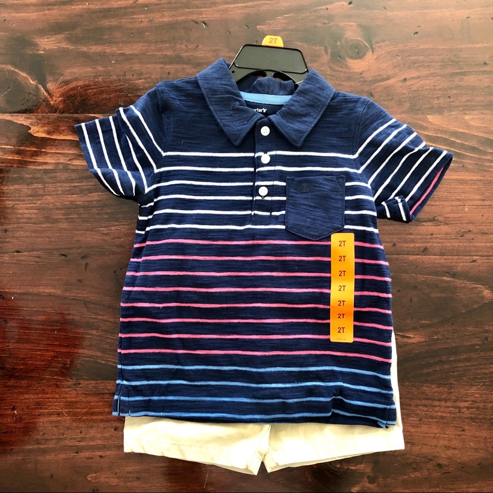 Carter Boys 2T short set